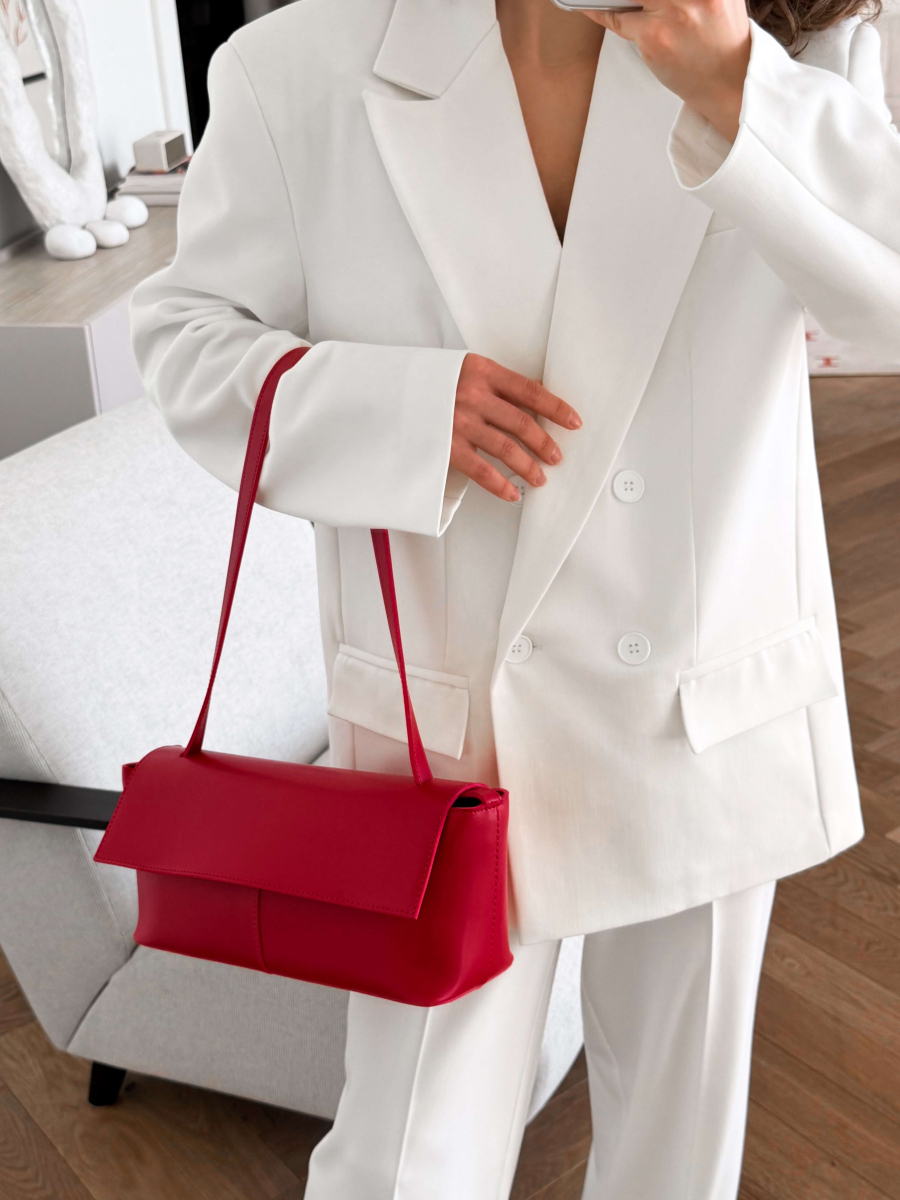 Клатч-багет МАДЛЕН червоний LEMAN LM4871-3